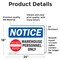 Signmission Warehouse Personnel Only Sign, Vinyl Decal, 24in W x 18in L, 2PK OS-2PACK-NS-D-1824-L-16852 - alternate 4